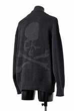 Load image into Gallery viewer, MASTERMIND WORLD LOUNGE CARDIGAN / SOFTY BOA FLEECE (BLACK x CHARCOAL)
