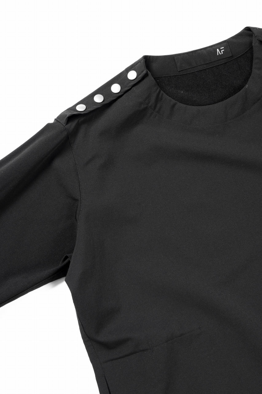画像をギャラリービューアに読み込む, A.F ARTEFACT SNAP PULLOVER / TECH-SMOOTH (BLACK)