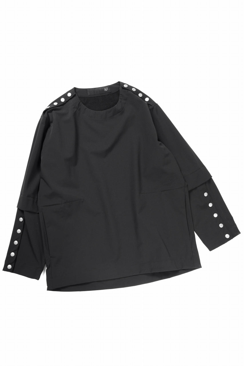 画像をギャラリービューアに読み込む, A.F ARTEFACT SNAP PULLOVER / TECH-SMOOTH (BLACK)