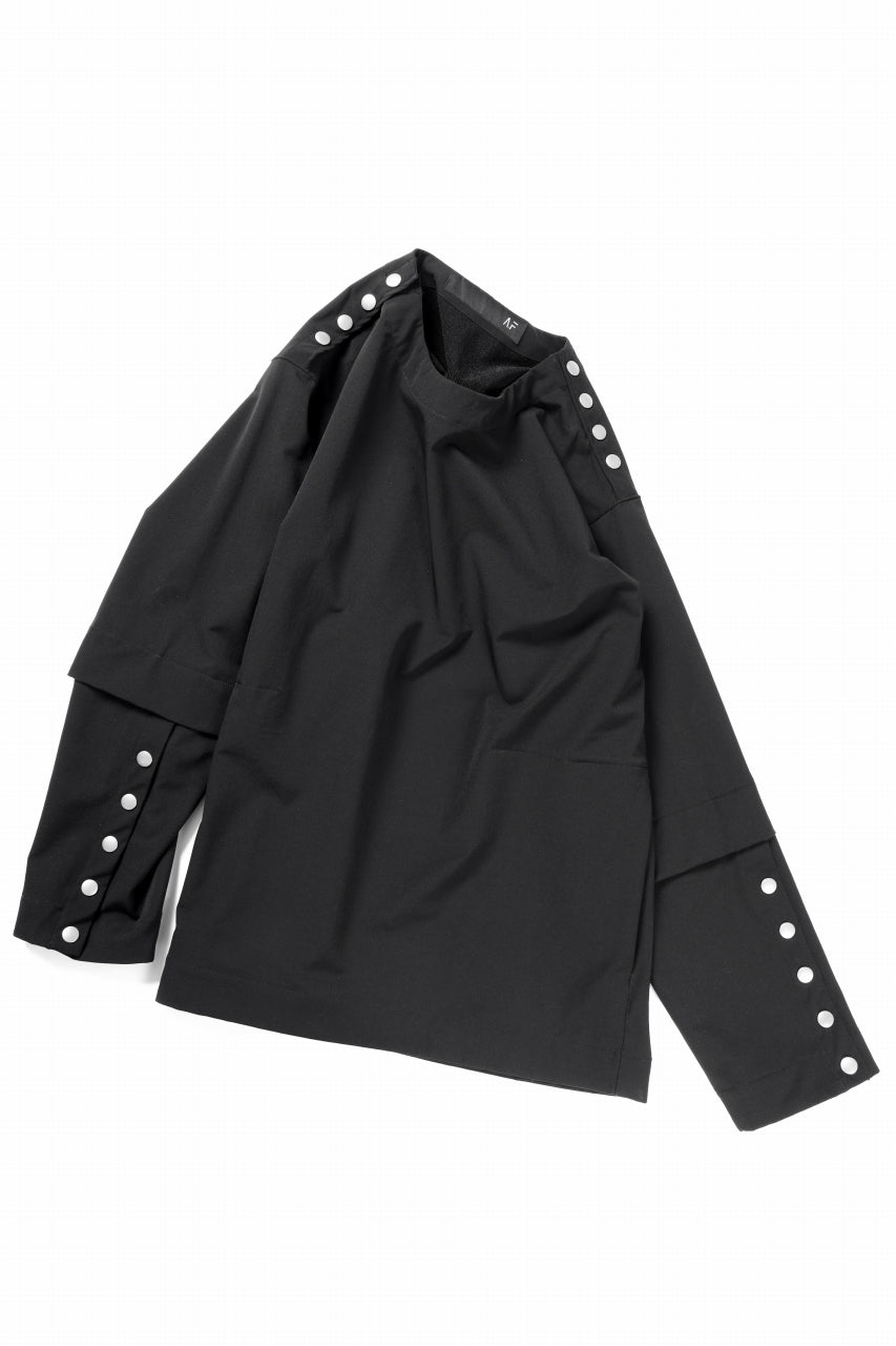 画像をギャラリービューアに読み込む, A.F ARTEFACT SNAP PULLOVER / TECH-SMOOTH (BLACK)