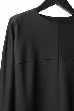 Load image into Gallery viewer, m.a+ written one piece long sleeve tops / T211D/JCKM (BLACK)
