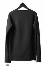 Load image into Gallery viewer, m.a+ written one piece long sleeve tops / T211D/JCKM (BLACK)