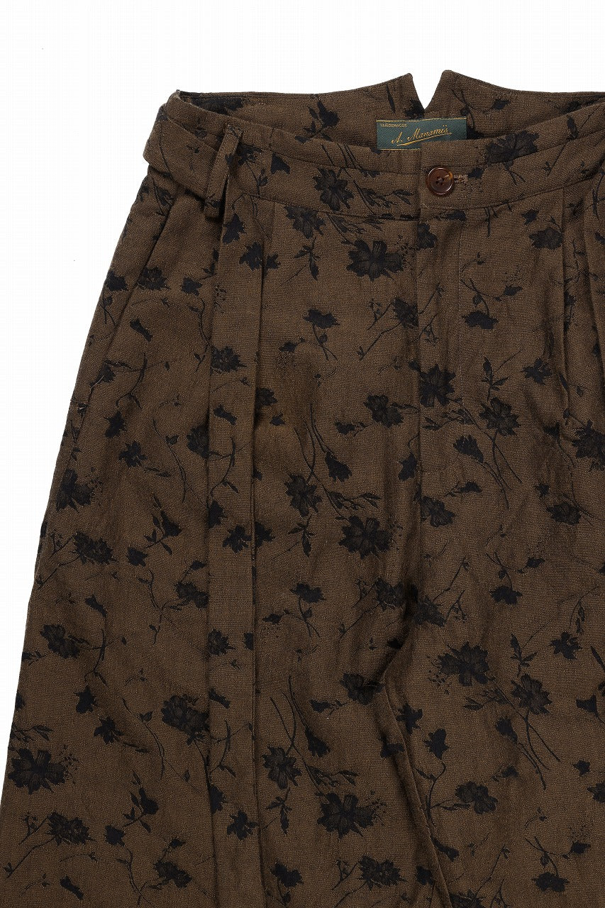 画像をギャラリービューアに読み込む, Aleksandr Manamis exclusive BUTTON LEG LOOSE PANT (BLACK / BROWN)