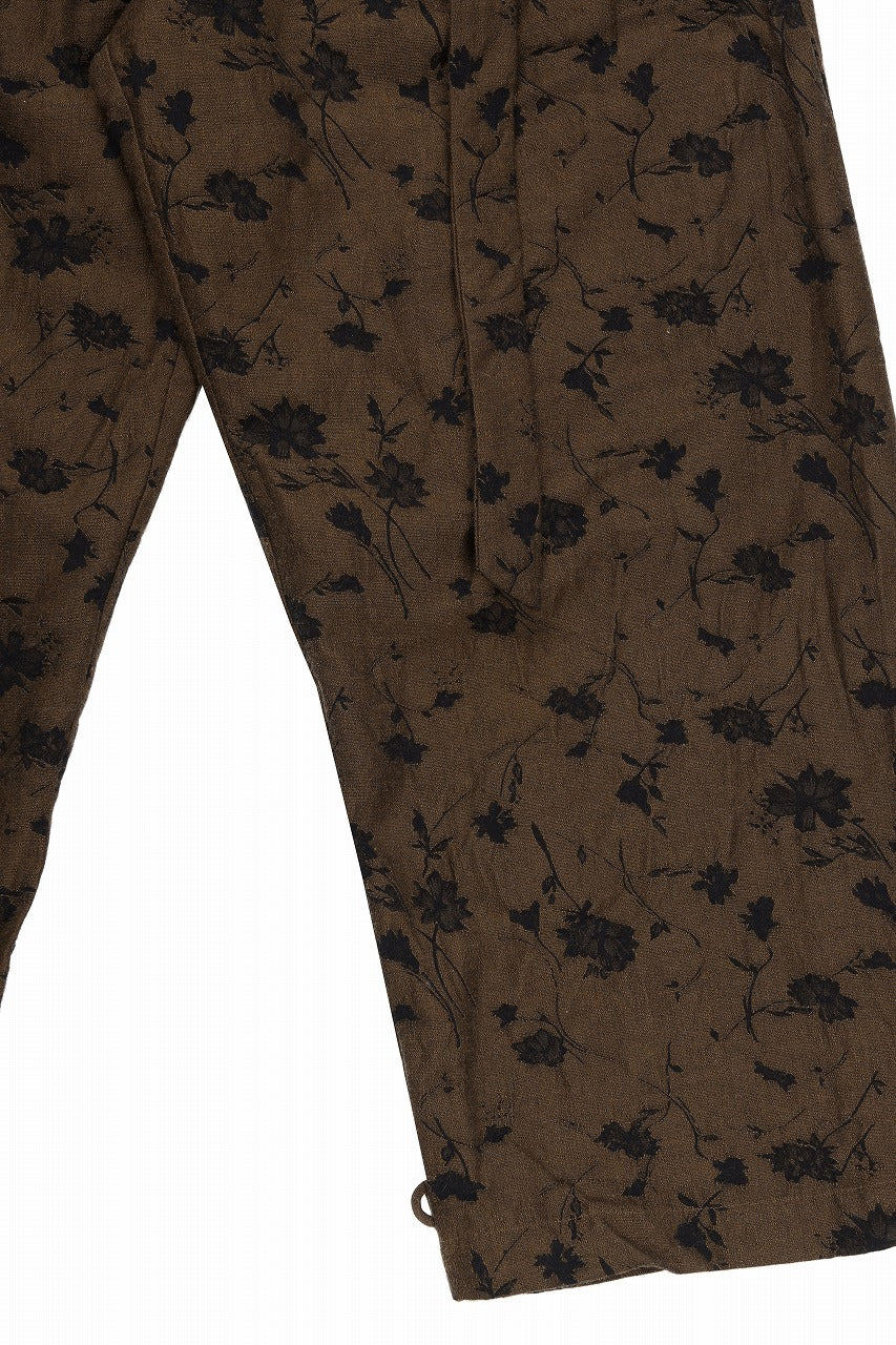 画像をギャラリービューアに読み込む, Aleksandr Manamis exclusive BUTTON LEG LOOSE PANT (BLACK / BROWN)