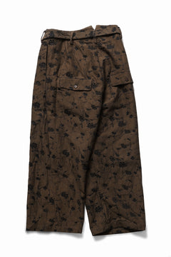 画像をギャラリービューアに読み込む, Aleksandr Manamis exclusive BUTTON LEG LOOSE PANT (BLACK / BROWN)