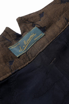 画像をギャラリービューアに読み込む, Aleksandr Manamis exclusive BUTTON LEG LOOSE PANT (BLACK / BROWN)