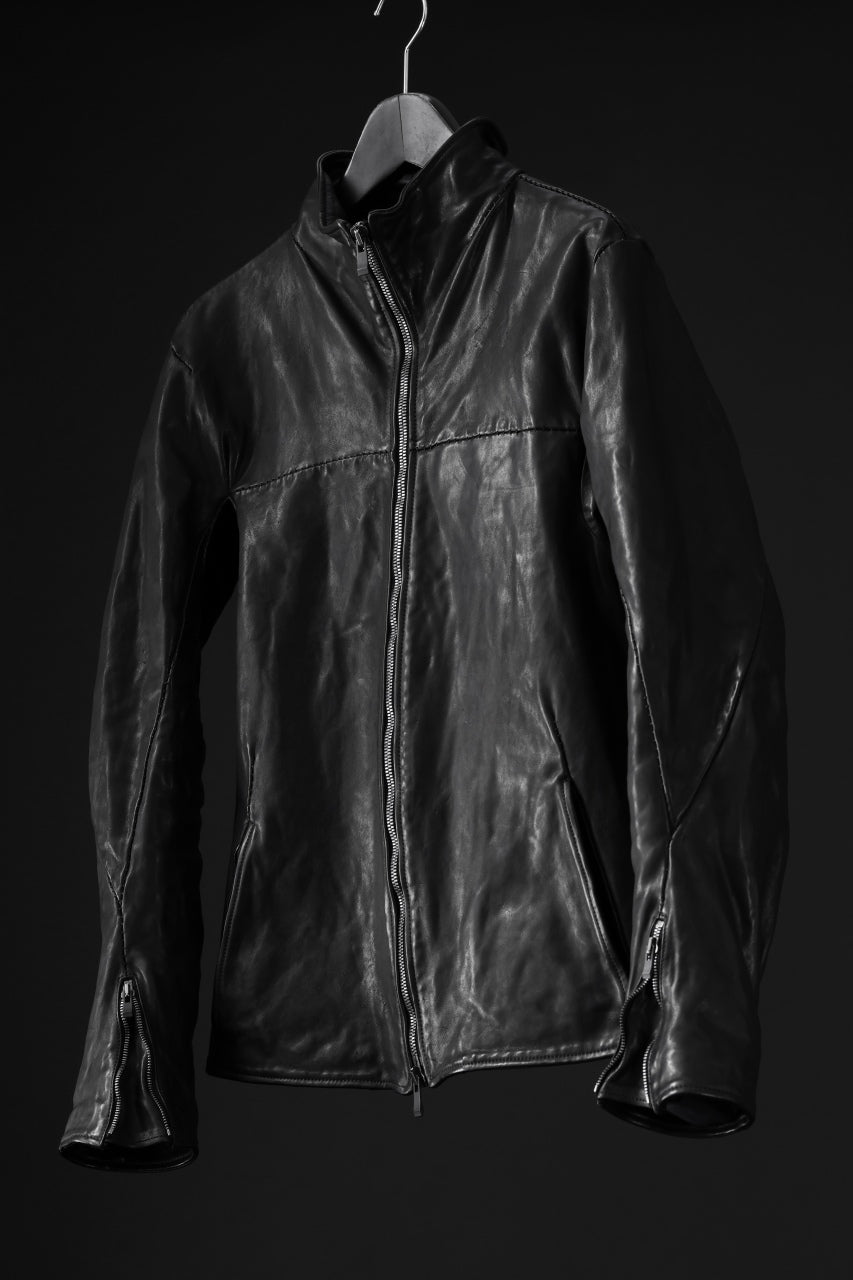 incarnation exclusive HORSE LEATHER TRACK JACKET DS-3 / OBJECT DYED (91NBK)