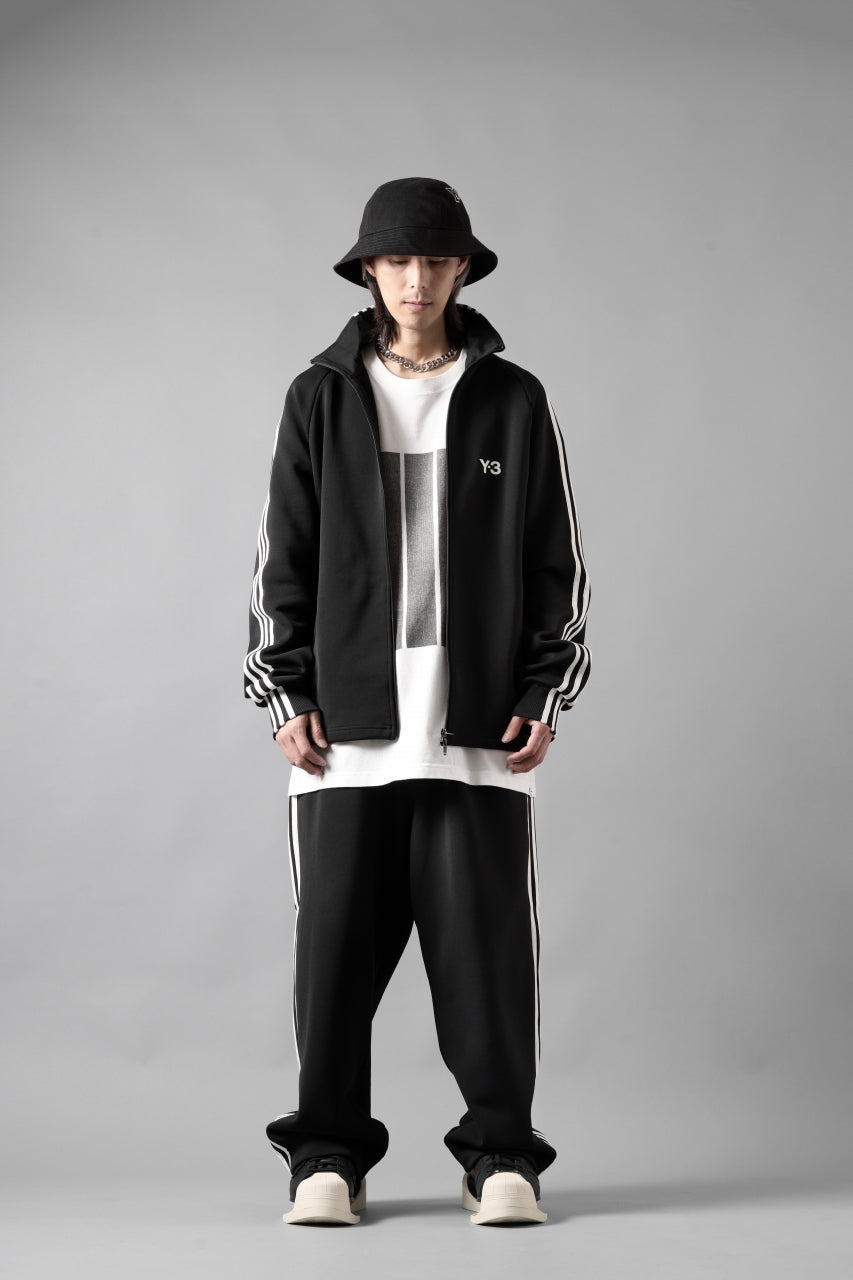 画像をギャラリービューアに読み込む, Y-3 Yohji Yamamoto THREE STRIPES TRACK JACKET (BLACK x OFF WHITE)