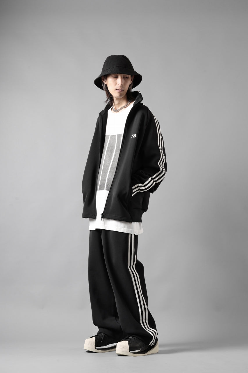 画像をギャラリービューアに読み込む, Y-3 Yohji Yamamoto THREE STRIPES TRACK JACKET (BLACK x OFF WHITE)