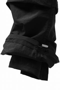 画像をギャラリービューアに読み込む, A.F ARTEFACT TUCK VOLUME BAGGY PANTS / CONY GRUNZE (BLACK)