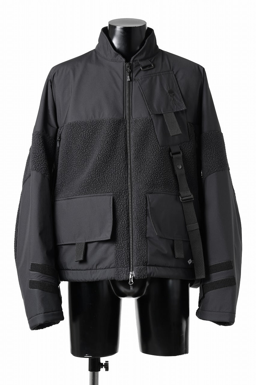 画像をギャラリービューアに読み込む, D-VEC x ALMOSTBLACK POLARTEC COAST GUARD.ZIP BLOUSON / WINDSTOPPER BY GORE-TEX LABS 3L (BLACK)