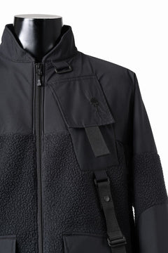 画像をギャラリービューアに読み込む, D-VEC x ALMOSTBLACK POLARTEC COAST GUARD.ZIP BLOUSON / WINDSTOPPER BY GORE-TEX LABS 3L (BLACK)