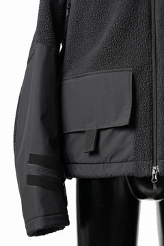 画像をギャラリービューアに読み込む, D-VEC x ALMOSTBLACK POLARTEC COAST GUARD.ZIP BLOUSON / WINDSTOPPER BY GORE-TEX LABS 3L (BLACK)