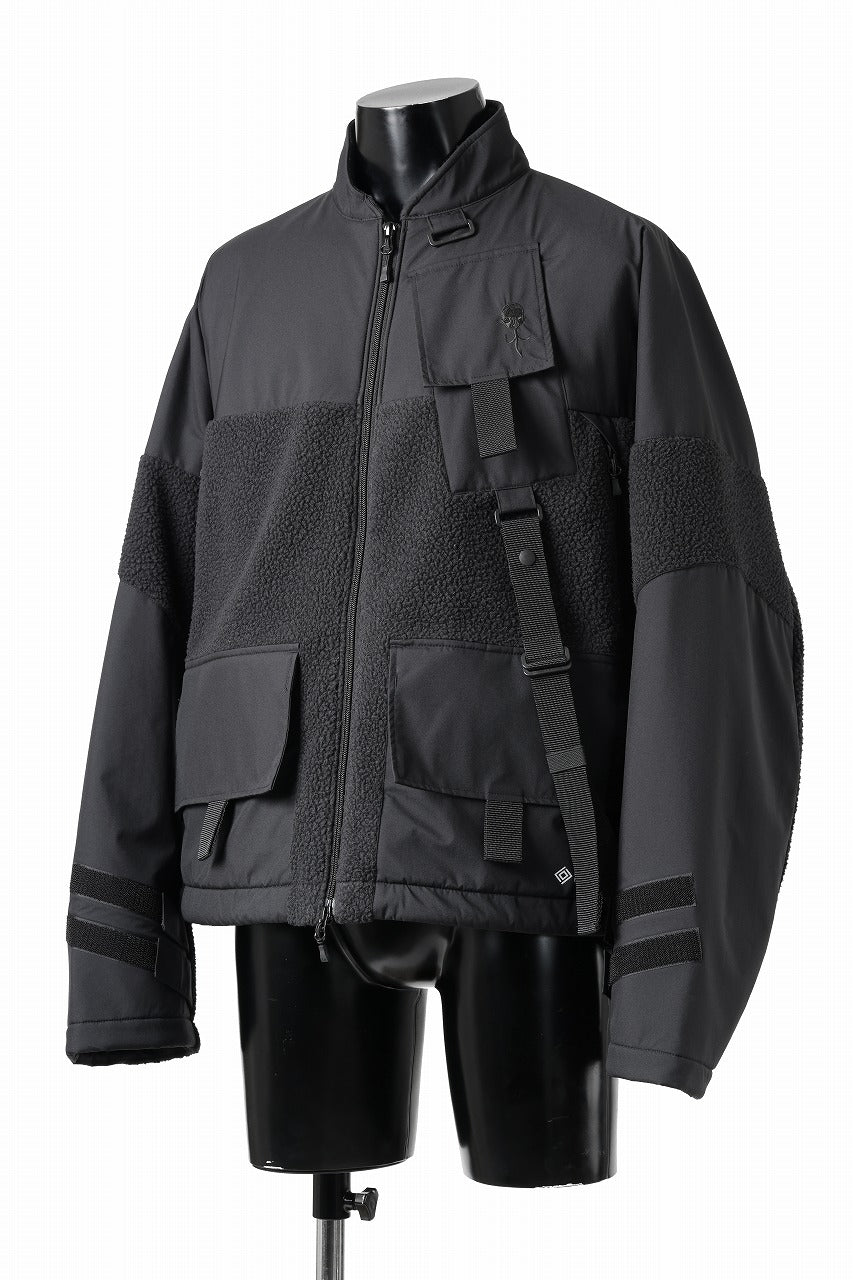 画像をギャラリービューアに読み込む, D-VEC x ALMOSTBLACK POLARTEC COAST GUARD.ZIP BLOUSON / WINDSTOPPER BY GORE-TEX LABS 3L (BLACK)