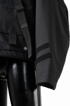 画像をギャラリービューアに読み込む, D-VEC x ALMOSTBLACK POLARTEC COAST GUARD.ZIP BLOUSON / WINDSTOPPER BY GORE-TEX LABS 3L (BLACK)