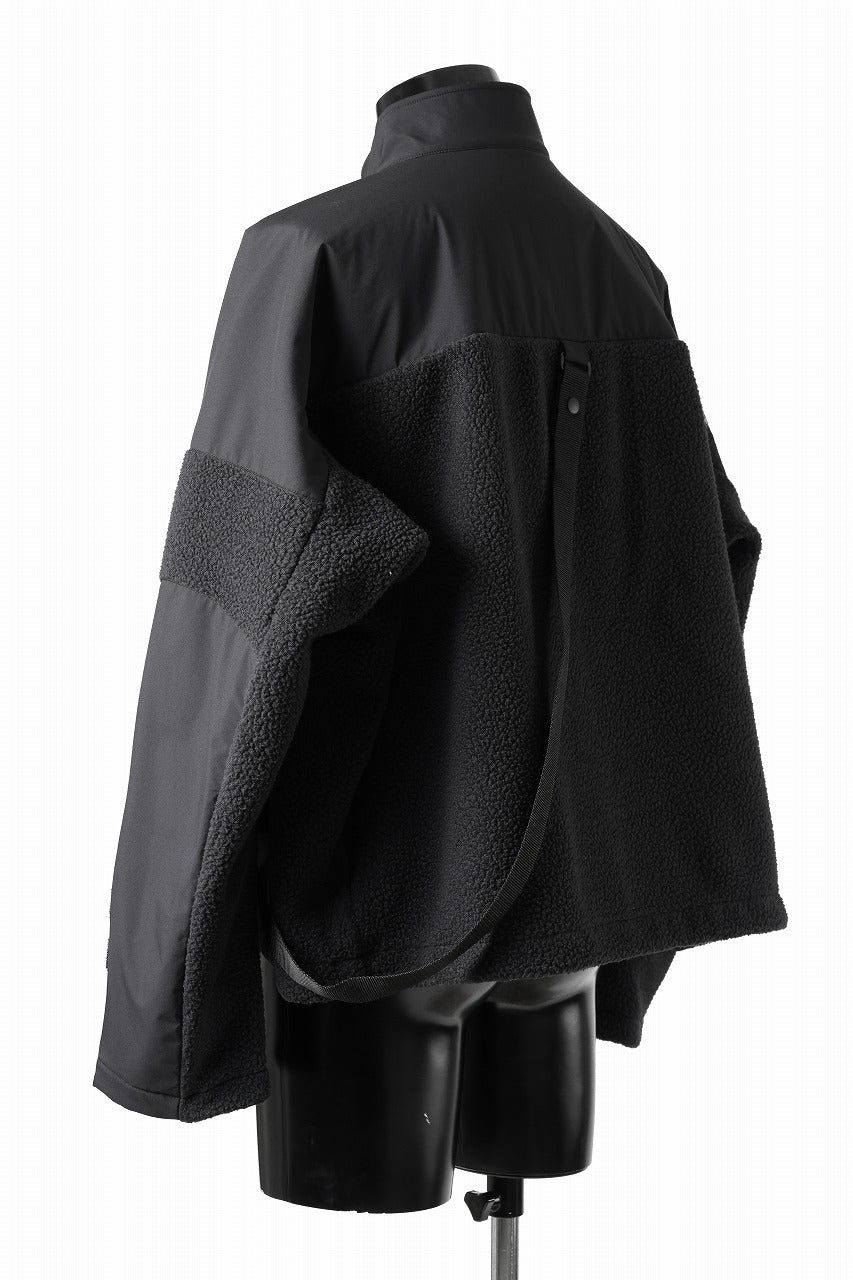 画像をギャラリービューアに読み込む, D-VEC x ALMOSTBLACK POLARTEC COAST GUARD.ZIP BLOUSON / WINDSTOPPER BY GORE-TEX LABS 3L (BLACK)