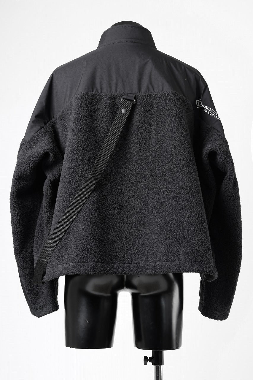 画像をギャラリービューアに読み込む, D-VEC x ALMOSTBLACK POLARTEC COAST GUARD.ZIP BLOUSON / WINDSTOPPER BY GORE-TEX LABS 3L (BLACK)
