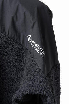 画像をギャラリービューアに読み込む, D-VEC x ALMOSTBLACK POLARTEC COAST GUARD.ZIP BLOUSON / WINDSTOPPER BY GORE-TEX LABS 3L (BLACK)