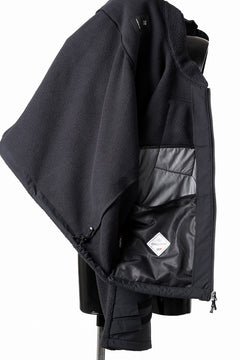 画像をギャラリービューアに読み込む, D-VEC x ALMOSTBLACK POLARTEC COAST GUARD.ZIP BLOUSON / WINDSTOPPER BY GORE-TEX LABS 3L (BLACK)