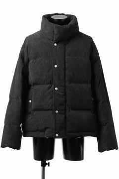 画像をギャラリービューアに読み込む, A.F ARTEFACT HIGH NECK DOWN JACKET / CORDUROY (BLACK)