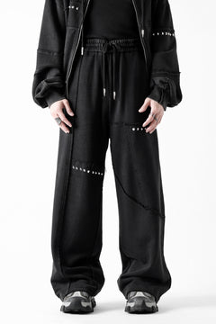 Load image into Gallery viewer, Feng Chen Wang PANELLED STRAIGHT SWEATPANTS (BLACK)