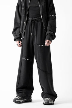 Load image into Gallery viewer, Feng Chen Wang PANELLED STRAIGHT SWEATPANTS (BLACK)