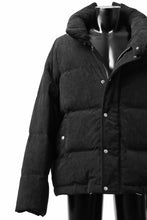画像をギャラリービューアに読み込む, A.F ARTEFACT HIGH NECK DOWN JACKET / CORDUROY (BLACK)
