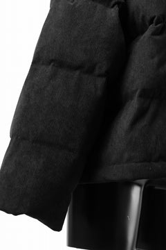 画像をギャラリービューアに読み込む, A.F ARTEFACT HIGH NECK DOWN JACKET / CORDUROY (BLACK)