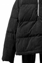 画像をギャラリービューアに読み込む, A.F ARTEFACT HIGH NECK DOWN JACKET / CORDUROY (BLACK)