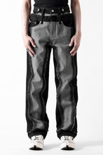 Load image into Gallery viewer, Feng Chen Wang RAW EDGE PATCHWORK TROUSERS (BLACK)