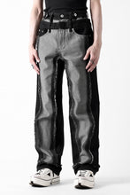 Load image into Gallery viewer, Feng Chen Wang RAW EDGE PATCHWORK TROUSERS (BLACK)