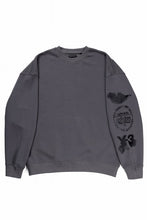 画像をギャラリービューアに読み込む, Y-3 Yohji Yamamoto GRAPHIC CREW SWEAT (GREY)