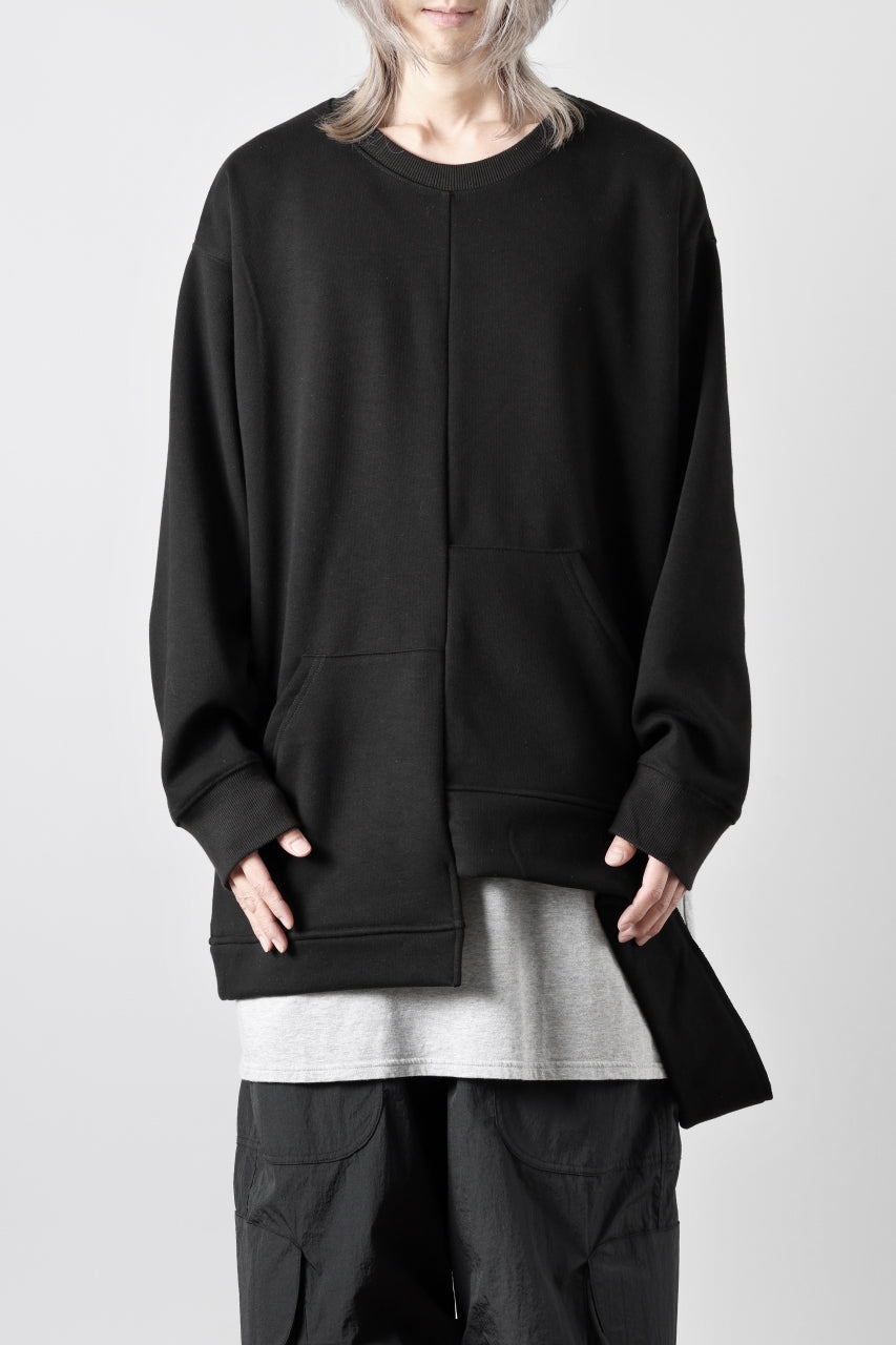 画像をギャラリービューアに読み込む, A.F ARTEFACT BOMBERHEAT® ASYMMETRY LOOP HEM TOPS (BLACK)