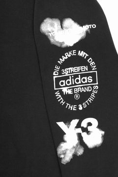 画像をギャラリービューアに読み込む, Y-3 Yohji Yamamoto GRAPHIC CREW SWEAT (BLACK)