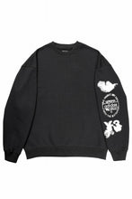 画像をギャラリービューアに読み込む, Y-3 Yohji Yamamoto GRAPHIC CREW SWEAT (BLACK)