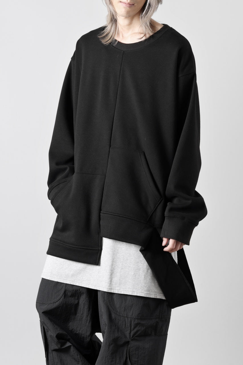 画像をギャラリービューアに読み込む, A.F ARTEFACT BOMBERHEAT® ASYMMETRY LOOP HEM TOPS (BLACK)