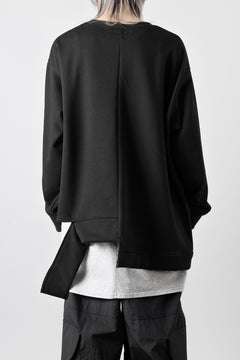 画像をギャラリービューアに読み込む, A.F ARTEFACT BOMBERHEAT® ASYMMETRY LOOP HEM TOPS (BLACK)