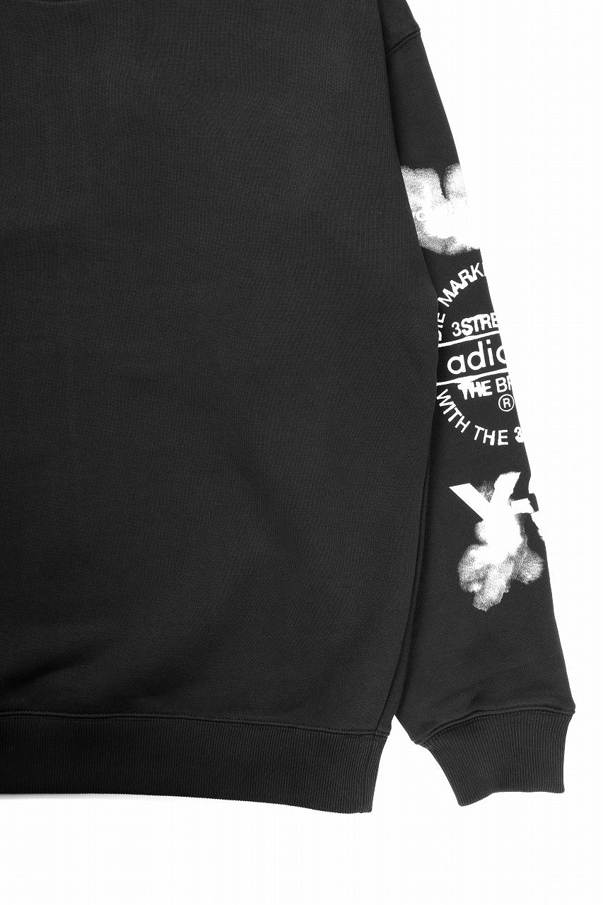 画像をギャラリービューアに読み込む, Y-3 Yohji Yamamoto GRAPHIC CREW SWEAT (BLACK)
