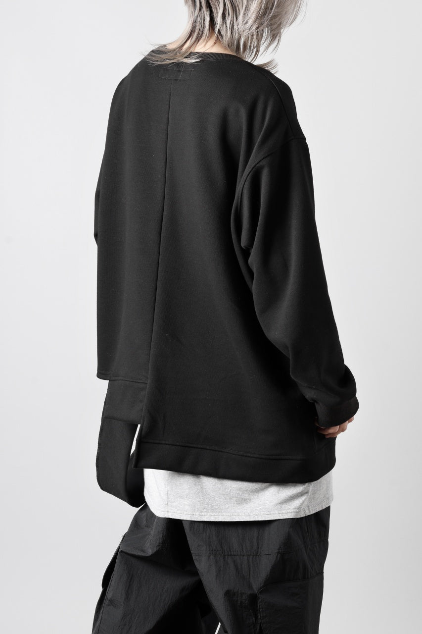 画像をギャラリービューアに読み込む, A.F ARTEFACT BOMBERHEAT® ASYMMETRY LOOP HEM TOPS (BLACK)