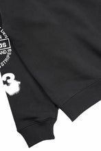 画像をギャラリービューアに読み込む, Y-3 Yohji Yamamoto GRAPHIC CREW SWEAT (BLACK)