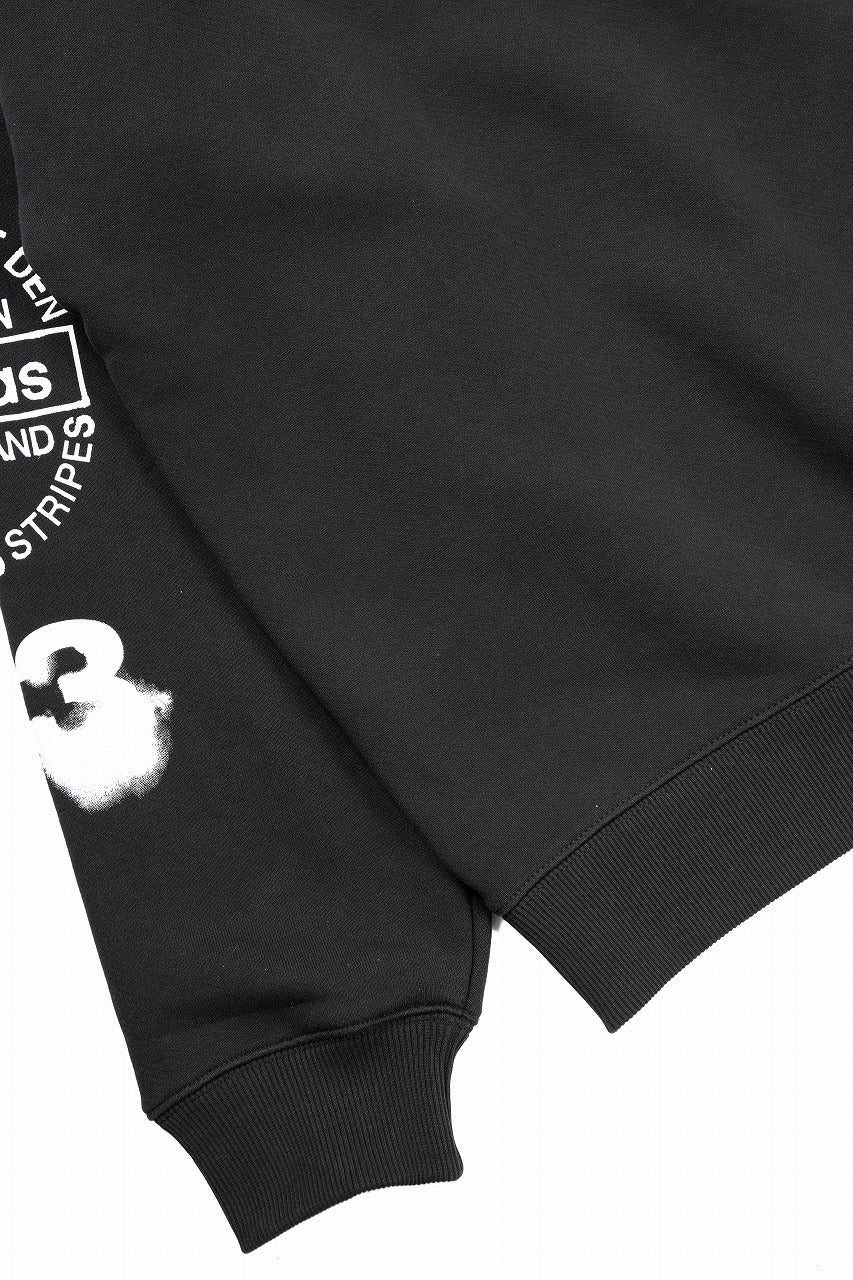 画像をギャラリービューアに読み込む, Y-3 Yohji Yamamoto GRAPHIC CREW SWEAT (BLACK)