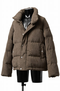 画像をギャラリービューアに読み込む, A.F ARTEFACT HIGH NECK DOWN JACKET / CORDUROY (BROWN)