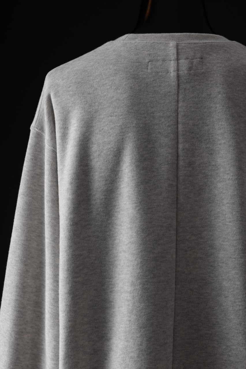 画像をギャラリービューアに読み込む, A.F ARTEFACT ASYMMETRY LOOP HEM TOP / COPE KNIT JERSEY (LIGHT GREY)