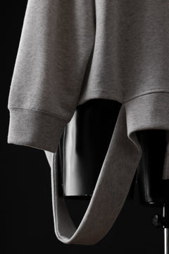 画像をギャラリービューアに読み込む, A.F ARTEFACT ASYMMETRY LOOP HEM TOP / COPE KNIT JERSEY (LIGHT GREY)