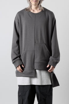 画像をギャラリービューアに読み込む, A.F ARTEFACT BOMBERHEAT® ASYMMETRY LOOP HEM TOPS (DARK GREY)