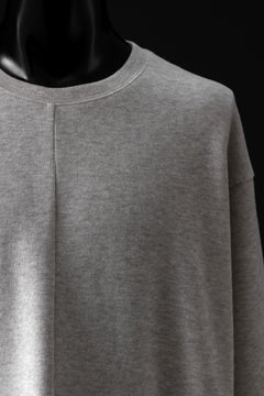 画像をギャラリービューアに読み込む, A.F ARTEFACT ASYMMETRY LOOP HEM TOP / COPE KNIT JERSEY (LIGHT GREY)