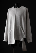 画像をギャラリービューアに読み込む, A.F ARTEFACT ASYMMETRY LOOP HEM TOP / COPE KNIT JERSEY (LIGHT GREY)