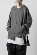 画像をギャラリービューアに読み込む, A.F ARTEFACT BOMBERHEAT® ASYMMETRY LOOP HEM TOPS (DARK GREY)