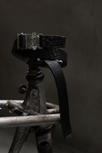 画像をギャラリービューアに読み込む, ierib detachable buckle belt / one piece rough bull (BLACK)