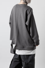 画像をギャラリービューアに読み込む, A.F ARTEFACT BOMBERHEAT® ASYMMETRY LOOP HEM TOPS (DARK GREY)